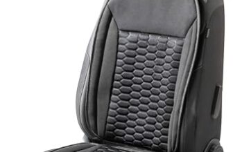 Walser Auto-Sitzauflage Valtteri, Universelle PKW-Sitzauflage schwarz/grau, Auto-Sitzaufleger Sportoptik, Auto-Sitzschoner Vordersitze