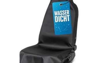 Walser Autositzbezug Protector, 1 Autositzschoner für Vordersitz, 100% Wasser- & schmutzabweisender Sitzschoner Auto, Werkstatt Sitzbezüge Auto, Autositzbezüge 1 Stück, Auto Sitzbezug schwarz