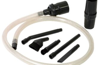 Menalux D18N Mikrodüsenset (Zubehör, Düsen für Detailreinigung, 7-teiliges Set, Adapter, Aufbewahrungsbox, flexibel einsetzbar, Staubsaugerdüse, passend für Staubsaugertypen mit 32/35 mm, schwarz)