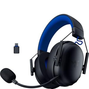 Razer BlackShark V3 X HyperSpeed for PlayStation – Kabelloses E-Sport Headset – Ultra leicht 270 g – TriForce 50 mm Treiber – Abnehmbares Mikrofon – HyperSpeed 2,4 GHz & Bluetooth – PS5/PC | Schwarz