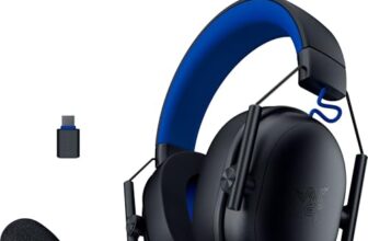 Razer BlackShark V3 X HyperSpeed for PlayStation – Kabelloses E-Sport Headset – Ultra leicht 270 g – TriForce 50 mm Treiber – Abnehmbares Mikrofon – HyperSpeed 2,4 GHz & Bluetooth – PS5/PC | Schwarz
