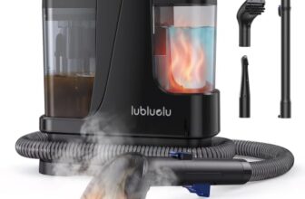 Lubluelu Polsterreiniger Gerät, Dampfsauger, 18 kPa, 1800 W, 4 Modi