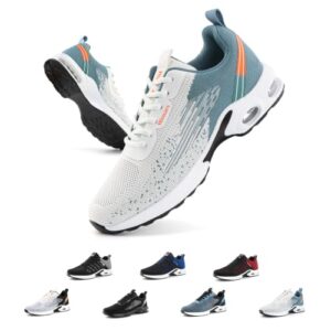 Hitmars Sneaker Herren Sportschuhe Laufschuhe Luftkissen EU43 duc2-Hellblau-1