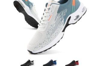 Hitmars Sneaker Herren Sportschuhe Laufschuhe Luftkissen EU43 duc2-Hellblau-1