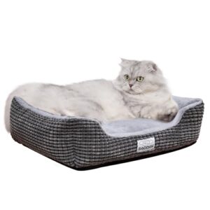 Baodan Katzenbett waschbar Katzen Bettchen, 50x40cm, Grau