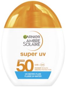Garnier Ambre Solaire Super UV UV-Water-Fluid LSF 50 unsichtbar, 40 ml