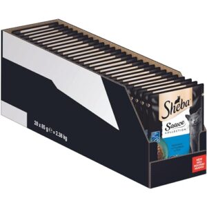 Sheba Sauce Collection Sauce Lover Katzen Nassfutter im Portionsbeutel mit Thunfisch (MSC) 28x85g