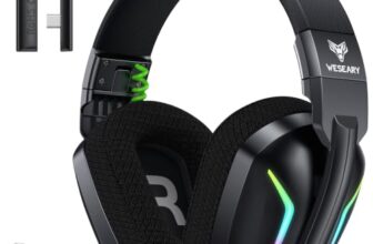 WESEARY Gaming Headset Wireless mit Mikrofon für PS5 PS4 PC Switch Handy