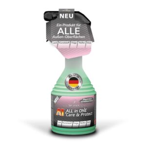 Dr. Wack – A1 All in ONE Care & Protect Autopflege 500 ml I Für alle Auto-Außenoberflächen I Schutz, Pflege & Versiegelung in 1 Schritt I Lackpflege, Felgenschutz, Reifenpflege & Regenabweiser