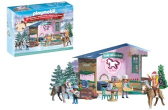 PLAYMOBIL | Adventskalendar | Horses of Waterfall | Weihnachtsbacken im Reitcafé | Adventskalender für Pferdefans | Mit täglichen Überraschungen & Zubehör | Für Kinder ab 4 Jahren | 71952