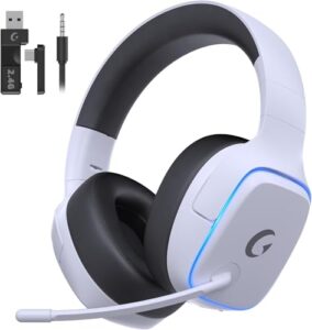 Gvyugke Gaming Headset Wireless für PS5, PS4, PC, Switch, Mac, DREI-Modus