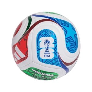 adidas Unisex FIFA World Cup 26 Trionda Training Ball, White/Team royal Blue/solar Blue/Power red, 5