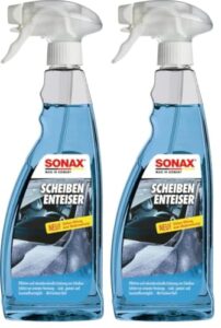 SONAX ScheibenEnteiser (750 ml) sekundenschnelles enteisen von Scheiben ohne kratzen und eine rundum klare Sicht im Winter | Art-Nr. 03314410 (Packung mit 2)