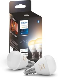 Philips Hue E14 LED Lampe, 470 lm, 2er Pack
