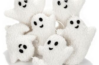 Halloween Deko, 6er Set, Kürbis & Gespenster Deko für Herbstdekoration