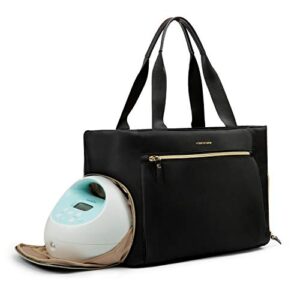mommore Brustpumpentasche/Wickeltasche mit 15-Zoll-Laptopfach, passend für die meisten Brustpumpen wie Medela, Spectra S1, S2, Evenflo