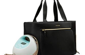 mommore Brustpumpentasche/Wickeltasche mit 15-Zoll-Laptopfach, passend für die meisten Brustpumpen wie Medela, Spectra S1, S2, Evenflo