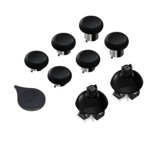 GuliKit Joysticks for PS5 DualSense/DualSense Edge Controller,TMR Magnetic Sticks,720° Adjustable Tension, 2 Pcs Anti-drift Repair Modules with 3 Pairs Thumbstick Caps, Soldering Required