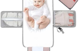 Lekebaby Tragbare Wickelunterlage, Baby Wickelunterlagen für Unterwegs