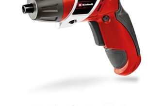 Einhell Akkuschrauber TC-SD 3,6 Li (3,6V, 1300 mAh, 3 Nm Drehmoment, Drehgelenk im Handgriff, LED-Licht, Softgriff, Ladekontrollleuchte, inkl. 6 Bits)