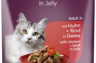 animonda Vom Feinsten Adult Raffinesse Katzenfutter in Gelee mit Huhn und Rind (24 x 85 g), Nassfutter mit Taurin und Vitamin D3, ohne Zusatz von Soja, Zucker und Konservierungsstoffen
