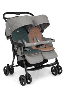 Joie aire™ twin Geschwisterwagen – leichter Buggy, geeignet 0–15kg, Pebble