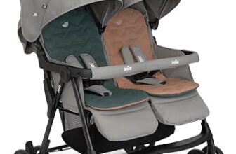 Joie aire™ twin Geschwisterwagen – leichter Buggy, geeignet 0–15kg, Pebble