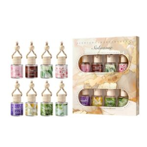 Auto Duft Lufterfrischer, Langanhaltender Lufterfrischer Auto, Aufhänger Diffusor, Autoduft Gegen Gerüche, Geschenke für Frauen Männer 8ml*8 Stück