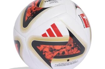 adidas Unisex Bundesliga 26/27 Torfabrik Training Recreation Ball, White/Black/solar red, 4