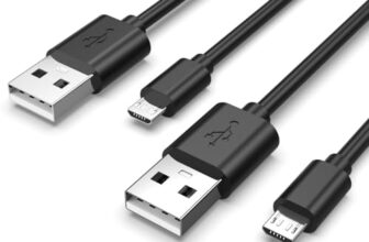 Superer 2 Stück 1,5M Micro USB Ladekabel Passend für Sony PS4 Controller
