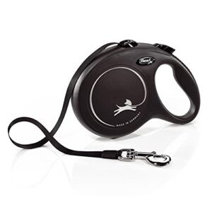 flexi Classic L Hunde Roll-Leine, 8m Gurt, schwarz