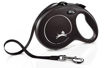 flexi Classic L Hunde Roll-Leine, 8m Gurt, schwarz