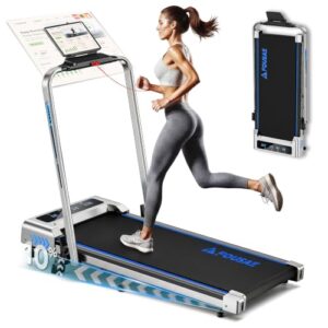 Laufband für Zuhause, 5 in 1 Walking Pad, 12km/h Klappbar Laufband mit 10% Steigung, 2.75HP bürstenlosem Motor Walking Machine mit LED-Anzeige, App-Kompatibilität, 12 Programmen, Doppeloperation
