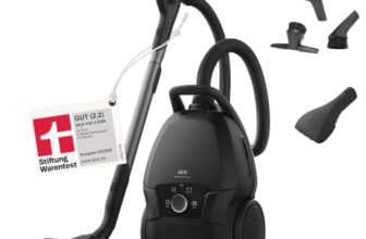 AEG VX9 Staubsauger mit Beutel, Stiftung Warentest Gut 2,2, 650W, VX9-5-EBR