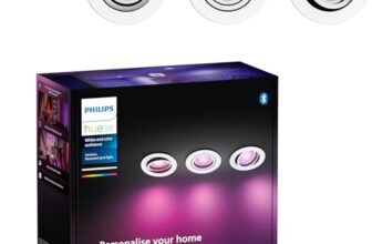 Philips Hue Centura Einbauspots, Rund, 3er Pack, Weiß