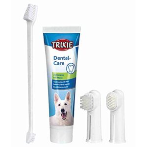 TRIXIE 2561 Zahnpflege-Set, Hund, 100 g