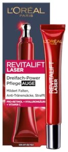 L’Oréal Paris Anti-Falten Augencreme gegen Tränensäcke, 15ml