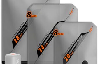 Vacbird Vakuumbeutel für Kleidung mit Kabellose Vakuumpumpe, 20 Stück (8x 40x54cm, 8x 47x64cm, 4x 54x74cm), Platzsparend Vakuumierbeutel für Kleidung – Speziell für Reisen und Kofferorganisation