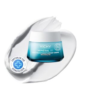 Vichy Minéral 89 100H Feuchtigkeitscreme, normale bis trockene Haut, 50 ml