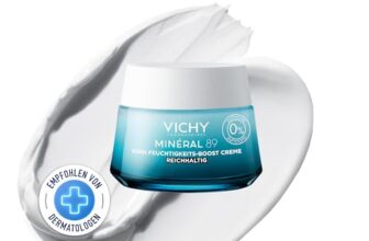 Vichy Minéral 89 100H Feuchtigkeitscreme, normale bis trockene Haut, 50 ml