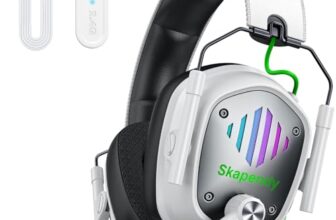 Skapendy VK81 Gaming Headset Kabellos PS5/PS4/PC, Bluetooth, 50H Akku