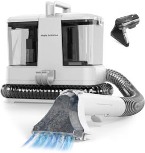 Media Evolution Polsterreiniger Gerät und Nassauger – Kompakter Teppichreiniger und Textilreiniger – Waschsauger für Teppich, Polster Autositze & Sofa