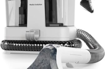 Media Evolution Polsterreiniger Gerät und Nassauger – Kompakter Teppichreiniger und Textilreiniger – Waschsauger für Teppich, Polster Autositze & Sofa