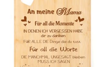 Blumuze Geschenke für Mama,Bambus Schneidebrett Mama Geschenke Geburtstag