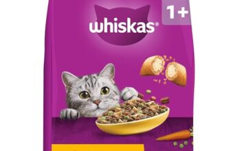 WHISKAS Trockenfutter für ausgewachsene Katzen 3,8kg mit Huhn