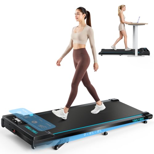 YIMUYIMU Walking Pad mit 0-8% Steigung, 10 km/h Laufband für Zuhause