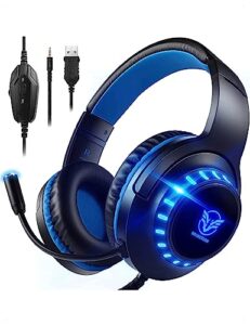 Pacrate Gaming Headset mit Mikrofon für PS5 Nintendo Switch PS4 Xbox One PC