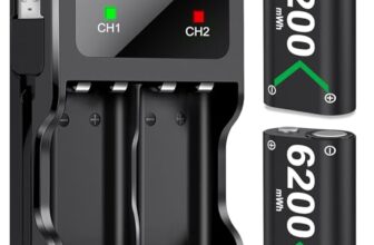 HELLCOOL 2x6200mWh Akku für Xbox Series X|S/Xbox One Controller