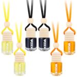 IKEDA Auto Lufterfrischer 6×4 ml, Orange, Zitrone, Dunkle Nacht