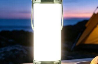 Glocusent Campinglampe Aufladbar, 5000mAh Camping Lampe 80 Std Dauer